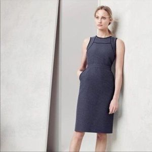 J. Crew Sheath Dress Polka Dotted Jacquard